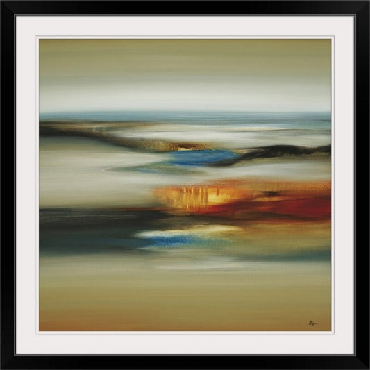 Tranquil Serenity: Abstract Oil Painting for Calming Home Decor