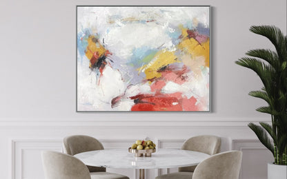 Vibrant Abstract Oil Painting for Modern Home Décor