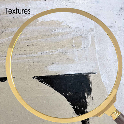 Elegant Minimalist Abstract Oil Painting for Modern Home Decor