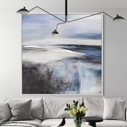 Serene Mountain Landscape: Captivating Oil Painting for Your Home Décor