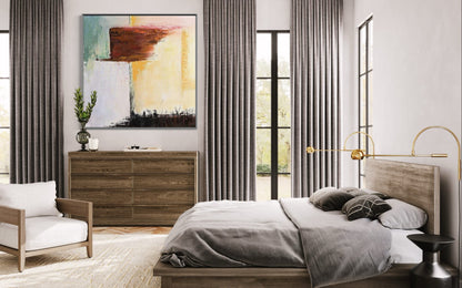 Abstract Serenity: Modern Oil Painting for Stylish Home Decor