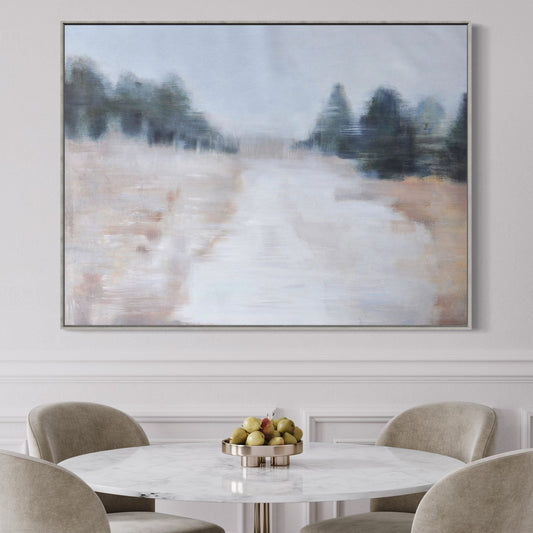 Serene Landscape Oil Painting for Tranquil Home Decor and Peaceful Ambiance