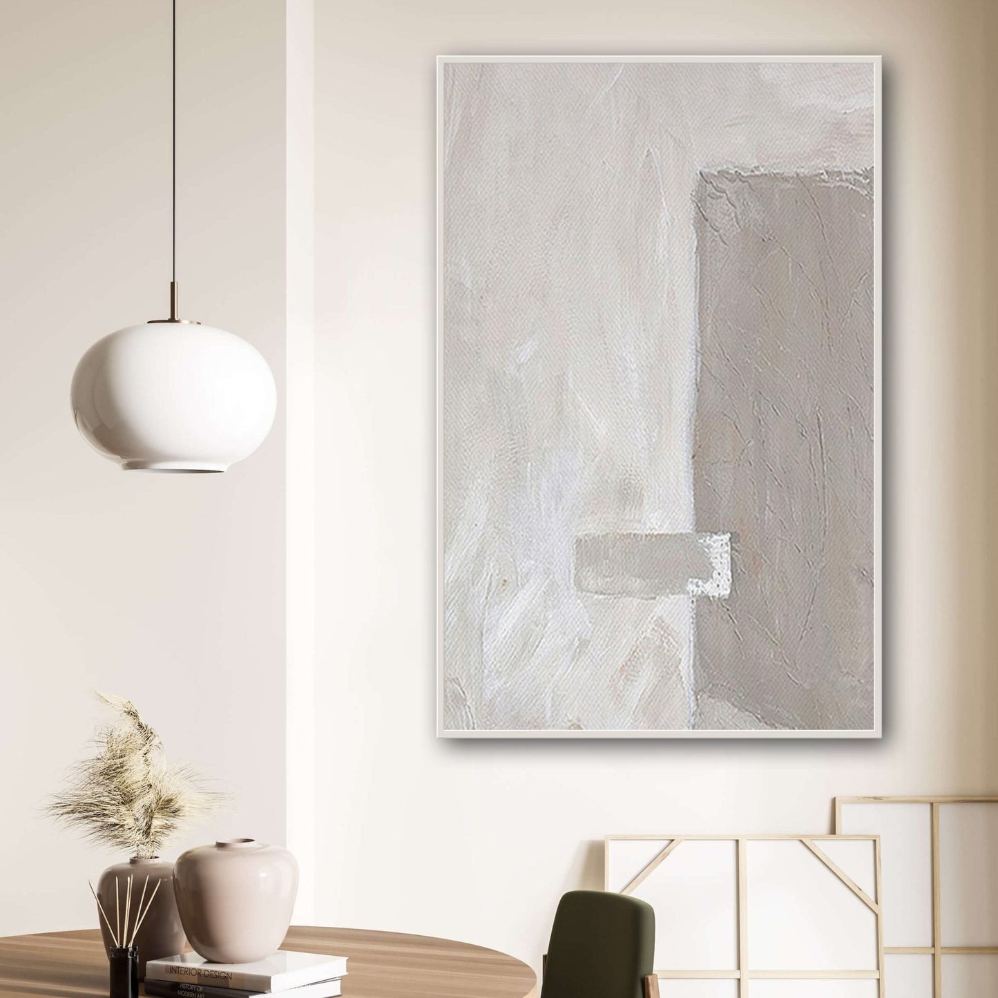 Tranquil Abstract Oil Painting for Serene Home Decor