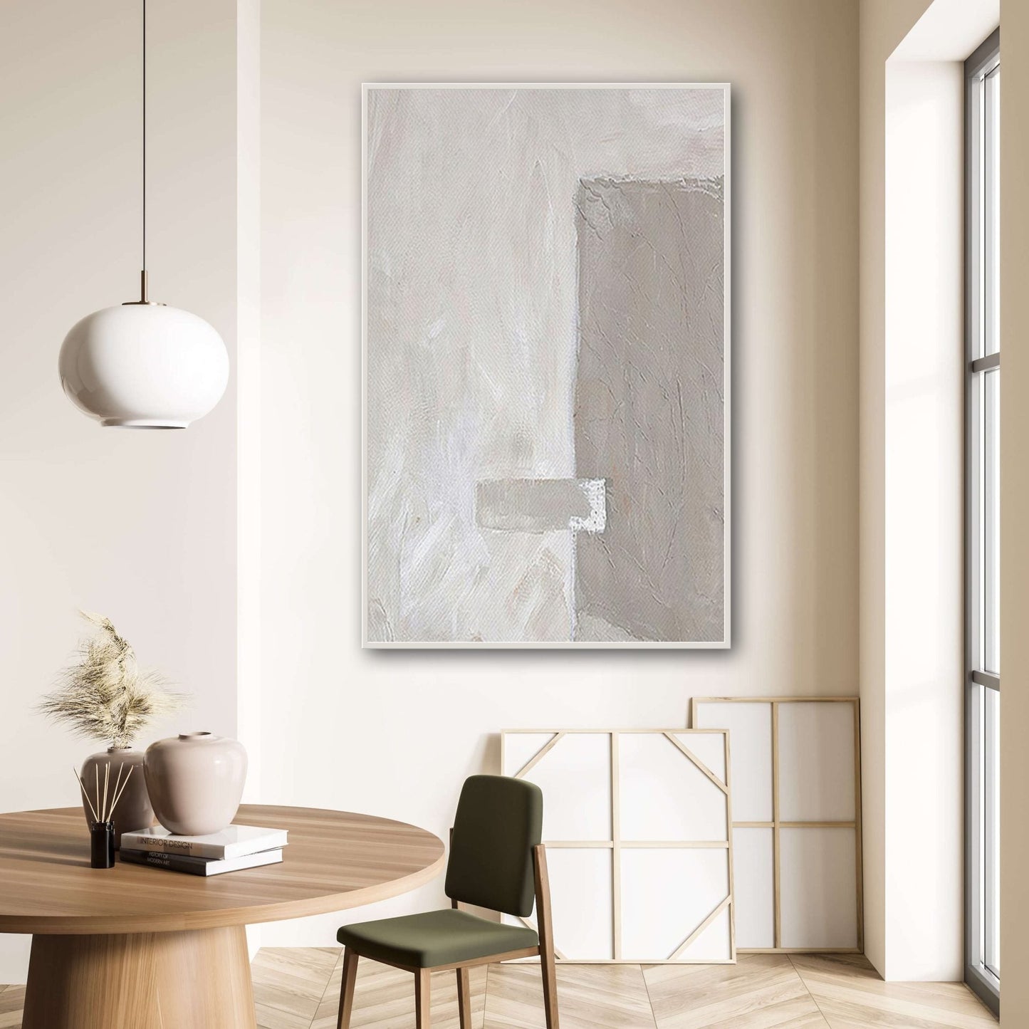 Tranquil Abstract Oil Painting for Serene Home Decor