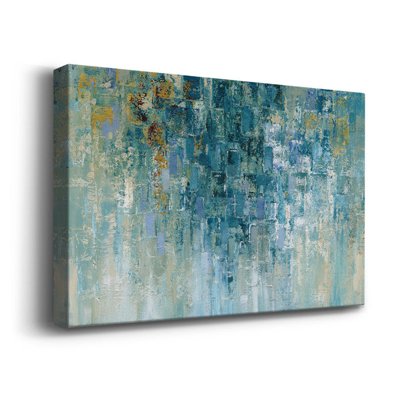 Rainy Day Serenity - Abstract Oil Painting for Cozy Home D√©cor