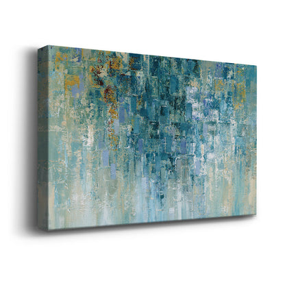 Rainy Day Serenity - Abstract Oil Painting for Cozy Home D√©cor