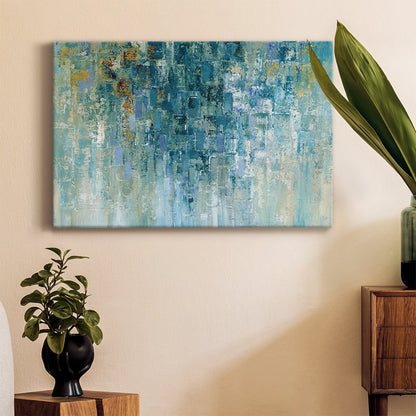 Rainy Day Serenity - Abstract Oil Painting for Cozy Home D√©cor
