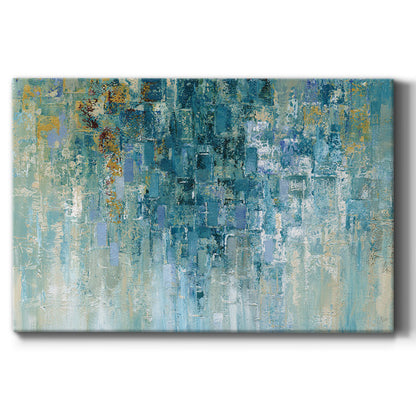 Rainy Day Serenity - Abstract Oil Painting for Cozy Home D√©cor