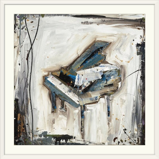 Abstract Piano Oil Painting