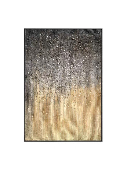 Serene Abstract Oil Painting with Textured Gradients and Sparkling Highlights
