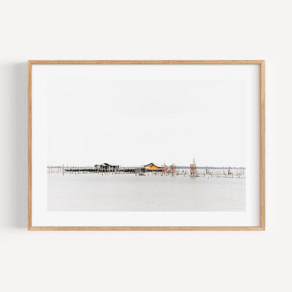 Serene Coastal Landscape Oil Painting of Koh Yor Fishing Village Retreat