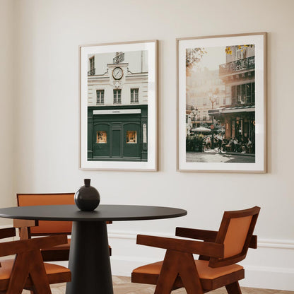 Charming Parisian Cafe Scene in Oil - Capturing the Essence of Urban Elegance