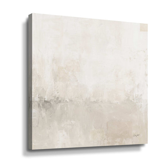 Serene Light Gray Abstract Oil Painting for Modern Home Decor