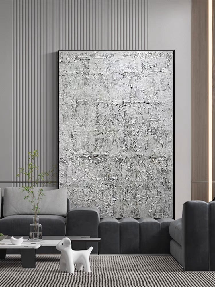 Abstract Textured Oil Painting for Contemporary Home Decor