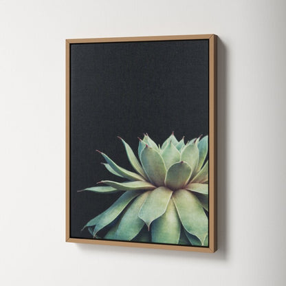 Elegant Succulent Oil Painting on Canvas for Modern Home D√©cor