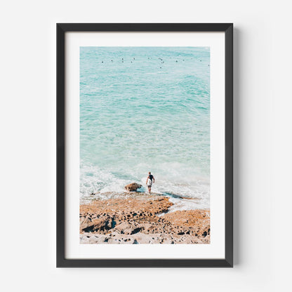 Vibrant Coastal Surfing Scene at Maroubra Beach Oil Painting