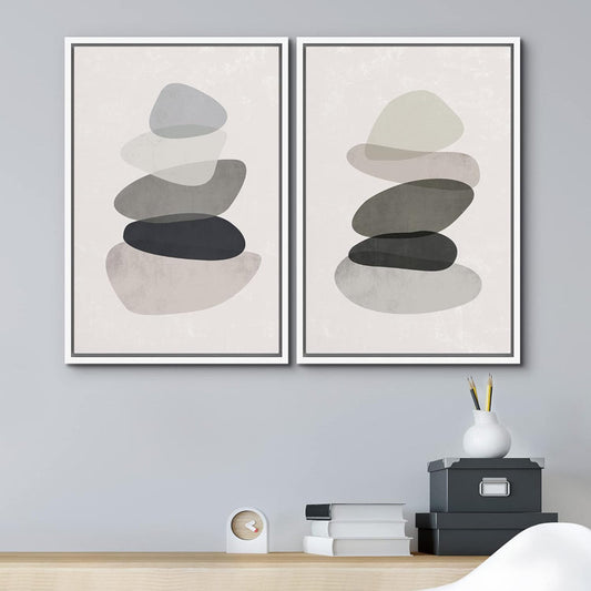 Abstract Geometric Shapes in Pastel Colors for Modern Home Decor