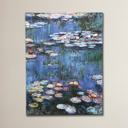Claude Monet Water Lilies Oil Painting on Canvas – Elegant Art for Home Decor