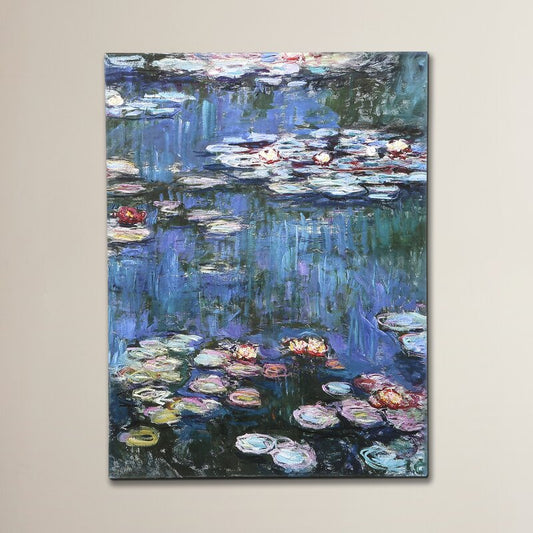 Claude Monet Water Lilies Oil Painting on Canvas – Elegant Art for Home Decor