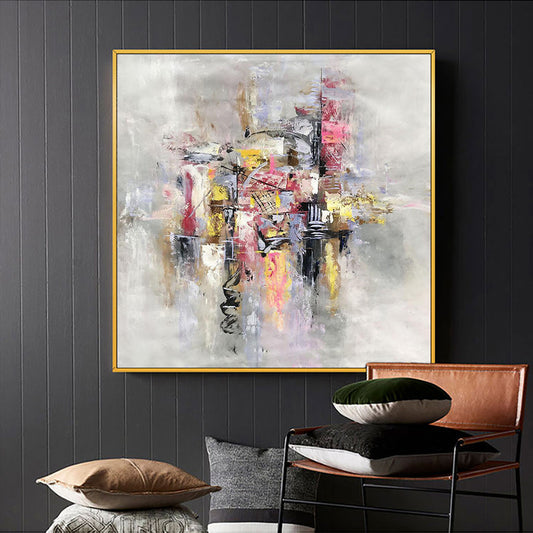 Abstract Colorful Oil Painting for Modern Home Decor