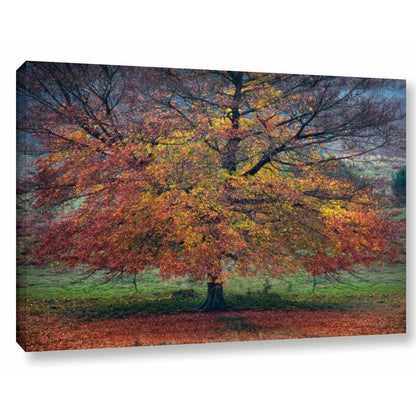Vibrant Autumn Tree Oil Painting - Modern Home Decor Artwork