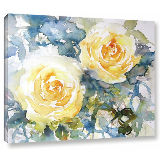 Beautiful Yellow Roses Oil Painting for Modern Home Decor