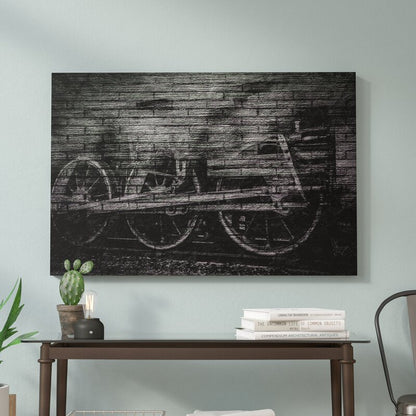 Abstract Bicycle Art - Modern Oil Painting for Contemporary Home Decor