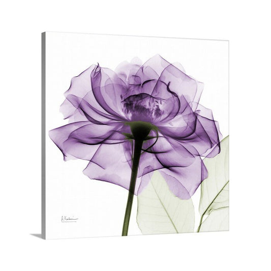 Elegant Purple Flower Abstract Oil Painting for Modern Home Decor