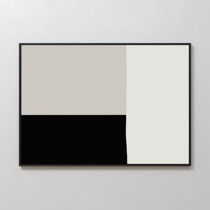 Minimalist Monochrome Abstract Oil Painting for Modern Art Decor