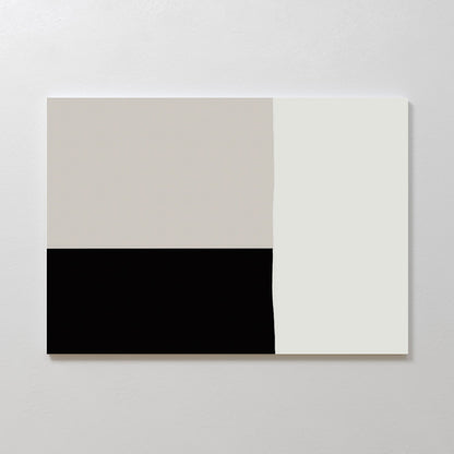 Minimalist Monochrome Abstract Oil Painting for Modern Art Decor