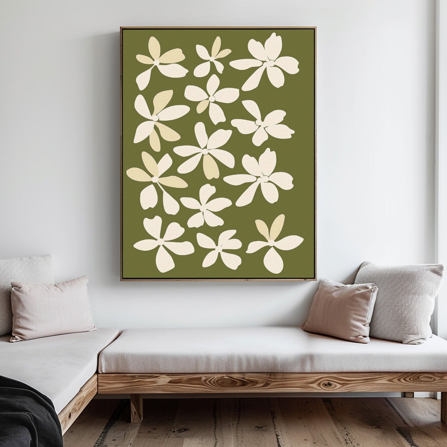 Abstract Floral Canvas Art | Modern Oil Painting for Home Decor