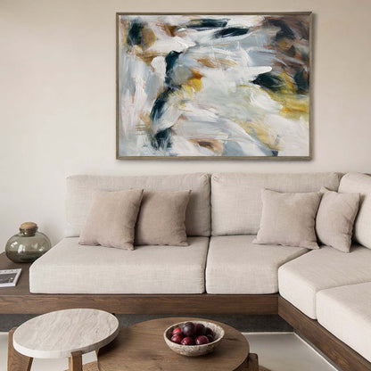 Serene Modern Abstract Oil Painting for Contemporary Home Decor