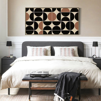 Contemporary Minimalist Geometric Oil Painting for Modern Home Decor