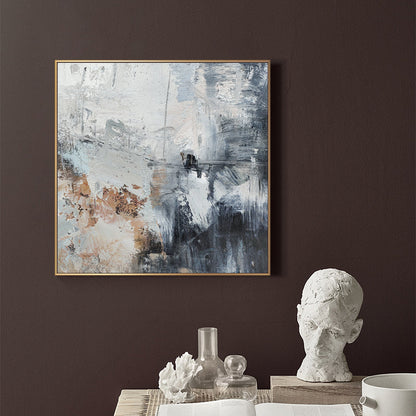 Stunning Textured Abstract Oil Painting for Modern Art Lovers