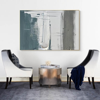 Contemporary Minimalist Abstract Oil Painting for Modern Home Decor