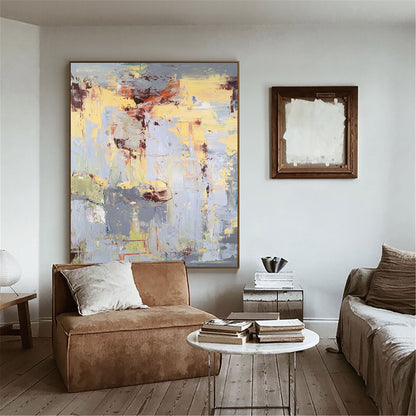 Vibrant Modern Abstract Oil Painting for Home Decor and Art Lovers