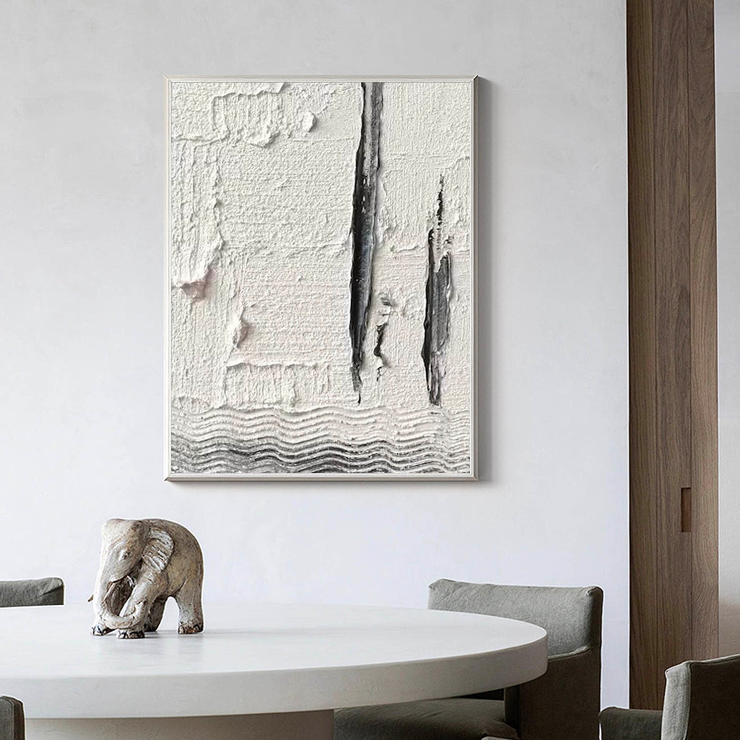 Textured Modern Abstract Oil Painting for Contemporary Home Decor