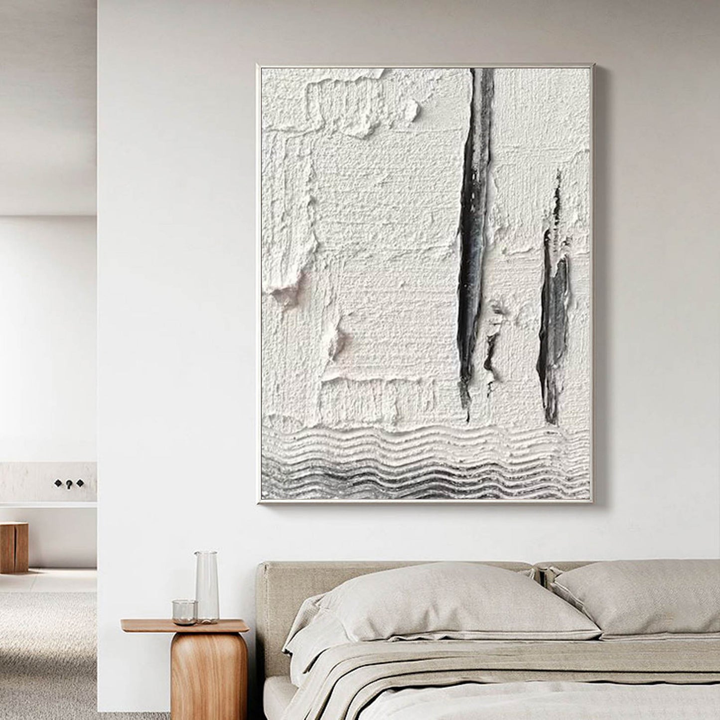 Textured Modern Abstract Oil Painting for Contemporary Home Decor