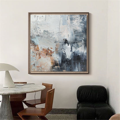 Stunning Textured Abstract Oil Painting for Modern Art Lovers