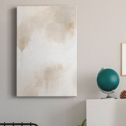Serene Abstract Oil Painting in Neutral Tones for Modern Home Decor