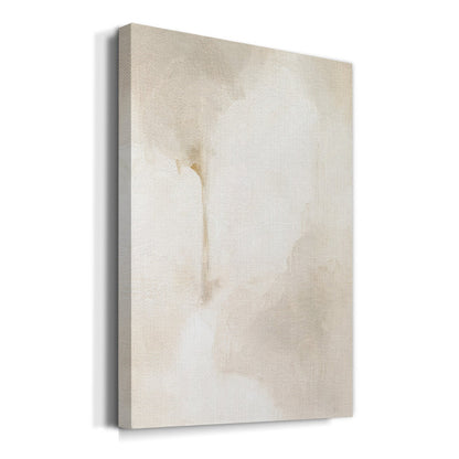 Serene Neutral Glow Abstract Oil Painting for Calm Indoor Decor