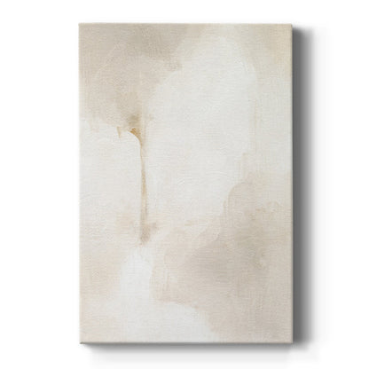 Serene Neutral Glow Abstract Oil Painting for Calm Indoor Decor
