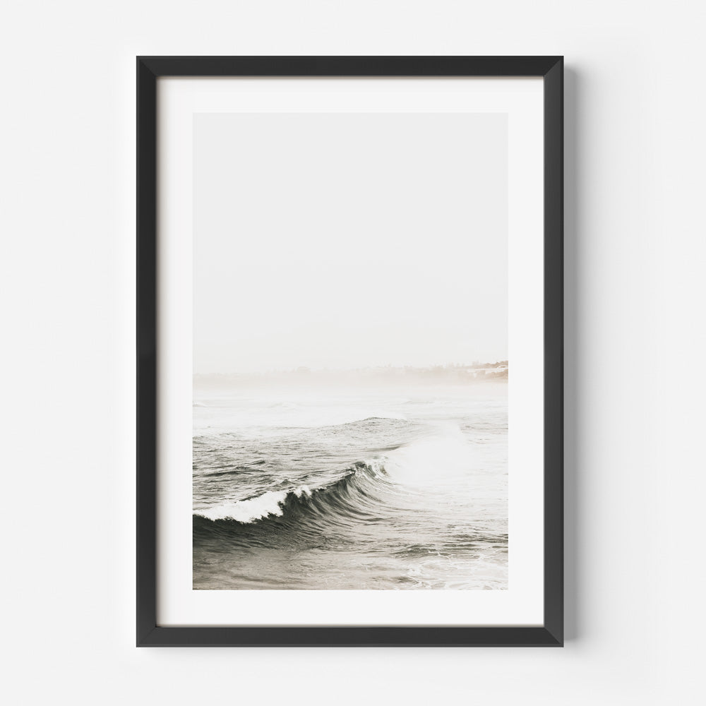 Serene Ocean Waves Landscape Oil Painting for Home Decor