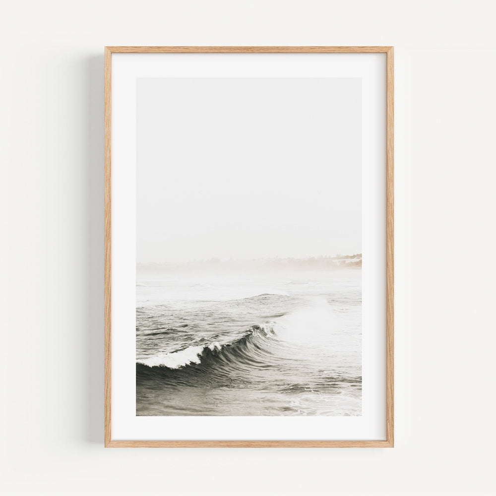 Serene Ocean Waves Landscape Oil Painting for Home Decor