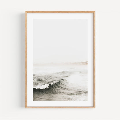 Serene Ocean Waves Landscape Oil Painting for Home Decor