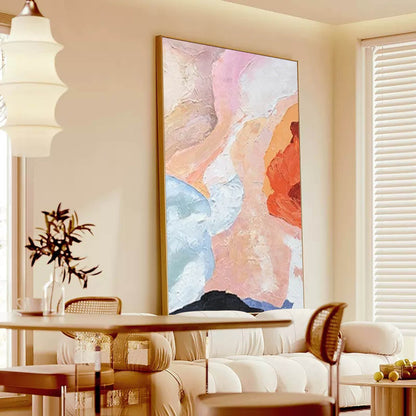 Abstract Minimalist Oil Painting for Modern Home Decor and Art Lovers