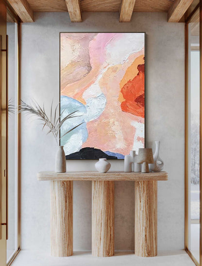 Abstract Minimalist Oil Painting for Modern Home Decor and Art Lovers