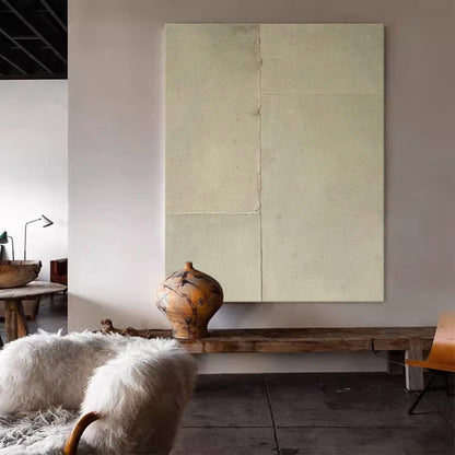 Contemporary Minimalist Geometric Oil Painting for Modern Home Decor