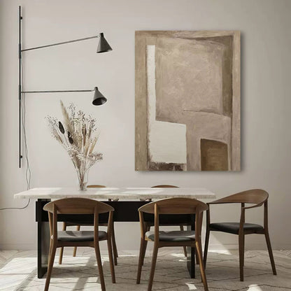 Minimalist Abstract Oil Painting for Modern Home Decor