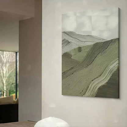 Abstract Landscape Oil Painting for Modern Home Decor